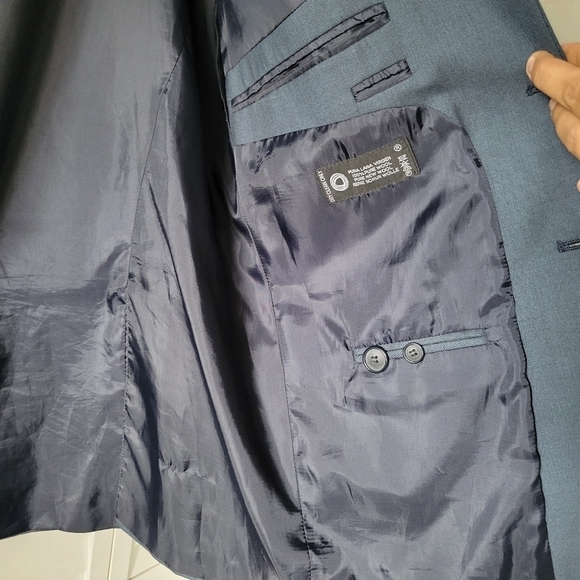 Charcoal 100% Wool Sport Men's Blazer Jacket Size 42R‎ - Picture 4 of 12